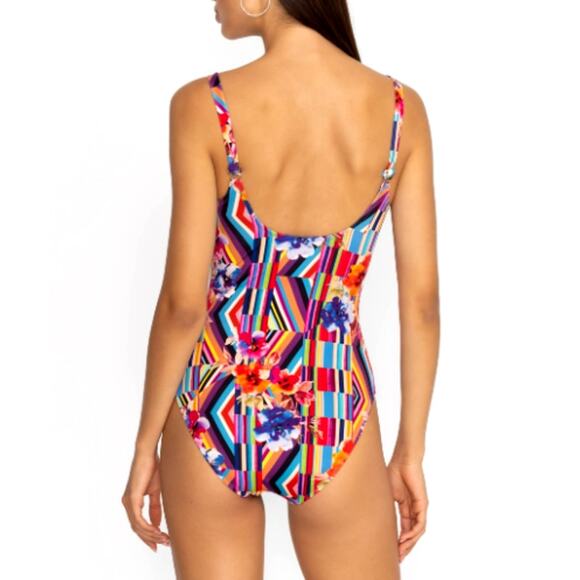 Johnny Was Women's Summer Stripes Tanksuit One Piece Size M - Picture 6 of 11